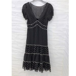 Bcbg Silk Polka Dot Dress